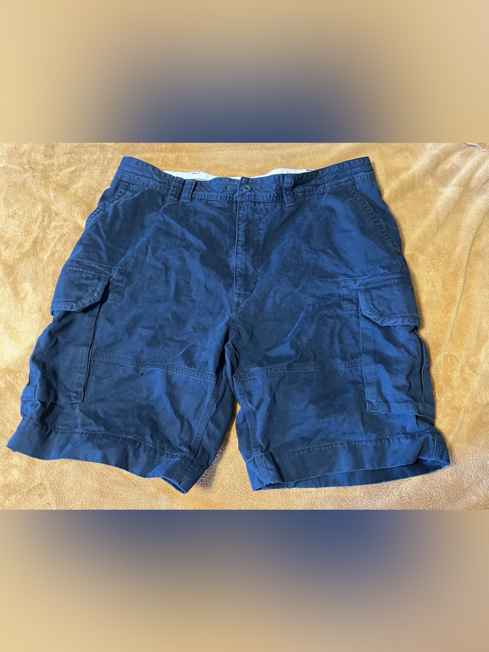 Men's Navy Polo Ralph Lauren Cargo Shorts - Classic Utility Style